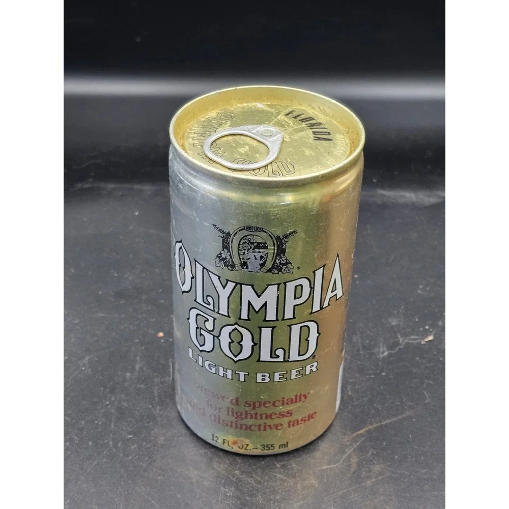 Vintage 1960's-1970's Olympia Gold‎ Light Beer Can Empty Vintage Collectible
